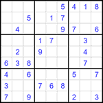 Судоку 9х9 #2734 легкий