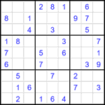 Судоку 9х9 #2736 легкий