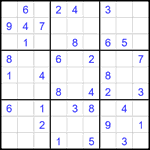 Судоку 9х9 #2739 легкий