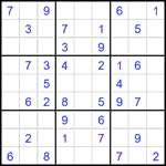 Судоку 9х9 #2743 легкий