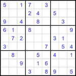 Судоку 9х9 #2744 легкий