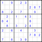 Судоку 9х9 #2745 легкий
