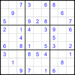 Судоку 9х9 #2747 легкий