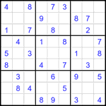 Судоку 9х9 #2749 легкий