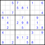 Судоку 9х9 #2750 легкий