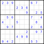 Судоку 9х9 #2751 легкий