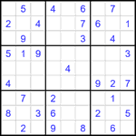 Судоку 9х9 #2753 легкий