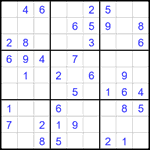 Судоку 9х9 #2754 легкий