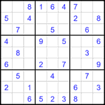 Судоку 9х9 #2757 легкий