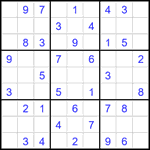 Судоку 9х9 #2759 легкий