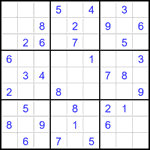 Судоку 9х9 #2631 средний