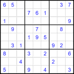 Судоку 9х9 #2632 средний