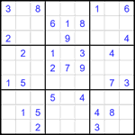 Судоку 9х9 #2633 средний