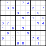 Судоку 9х9 #2634 средний