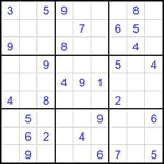 Судоку 9х9 #2635 средний