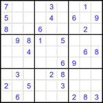 Судоку 9х9 #2636 средний