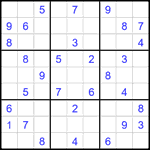 Судоку 9х9 #2637 средний