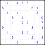Судоку 9х9 #2641 средний