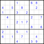 Судоку 9х9 #2645 средний