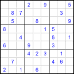 Судоку 9х9 #2650 средний