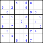 Судоку 9х9 #2651 средний