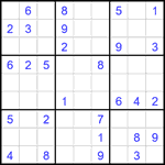 Судоку 9х9 #2652 средний