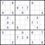 Судоку 9х9 #2653 средний