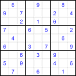 Судоку 9х9 #2654 средний