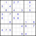 Судоку 9х9 #2657 средний