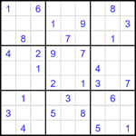 Судоку 9х9 #2658 средний