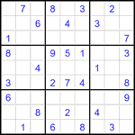 Судоку 9х9 #2665 средний