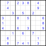 Судоку 9х9 #2668 средний