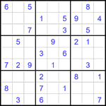 Судоку 9х9 #2669 средний