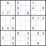 Судоку 9х9 #2671 средний