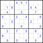 Судоку 9х9 #2672 средний