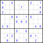 Судоку 9х9 #2676 средний