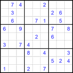 Судоку 9х9 #2680 средний