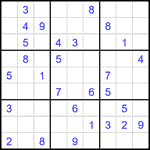 Судоку 9х9 #2681 средний