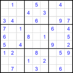 Судоку 9х9 #2684 средний