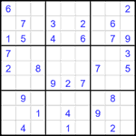 Судоку 9х9 #2687 средний