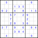 Судоку 9х9 #2689 средний