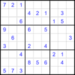 Судоку 9х9 #2690 средний
