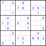 Судоку 9х9 #2691 средний