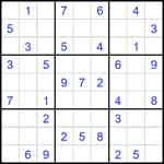 Судоку 9х9 #2692 средний