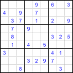 Судоку 9х9 #2697 средний