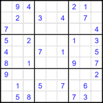 Судоку 9х9 #2698 средний