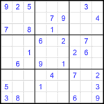 Судоку 9х9 #2700 средний