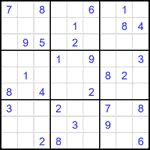 Судоку 9х9 #2705 средний