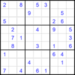 Судоку 9х9 #2707 средний