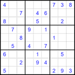 Судоку 9х9 #2709 средний
